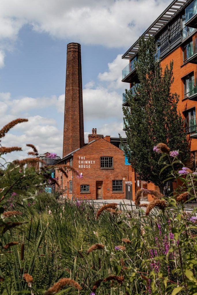Portrait photo of The Chimney House wedding venue, Kelham Island, Sheffield. Isabelle B Photography