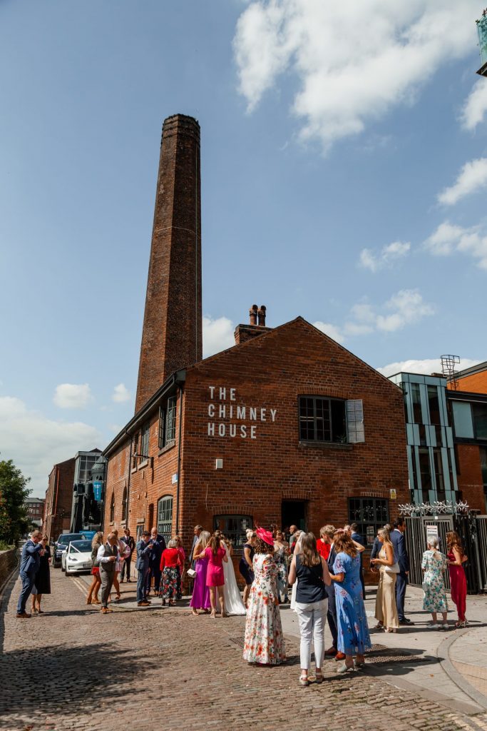 Portrait photo of The Chimney House wedding venue, Kelham Island, Sheffield. Isabelle B Photography